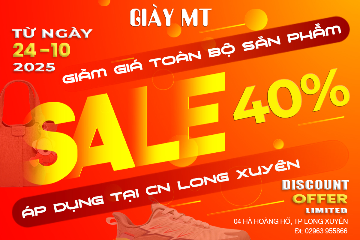 ĐẠI TIỆC SALE – GIẢM 40% TOÀN BỘ SẢN PHẨM
